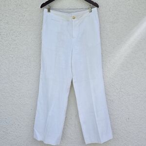 Ralf Lauren Linen Wide-Leg Pant